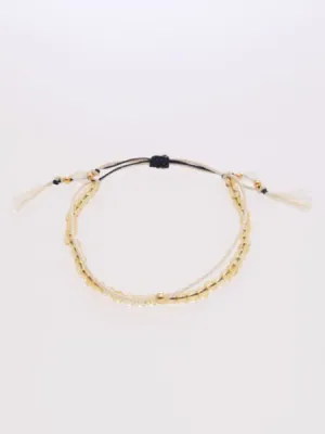 Nov Birthstone Silk Code Braid Bracelet - Citrine