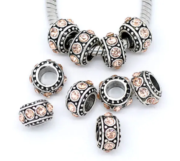 November Birthstone Spacer Bead Charm for european snake chain charm Bracelet
