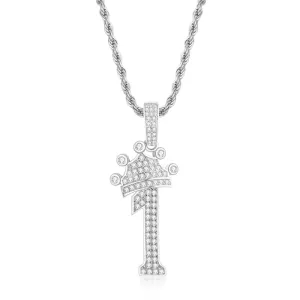 Number 1 Hip Hop Created Diamond Pendant Necklace 23.62''