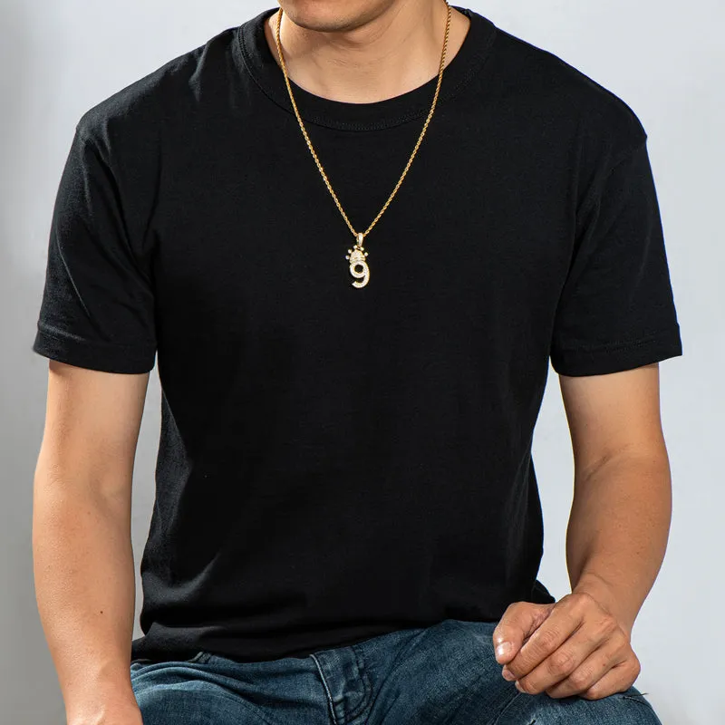 Number 9 Hip-Hop Created Diamond Pendant Necklace 23.62''