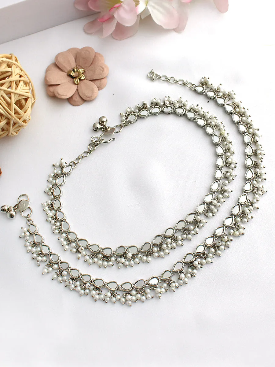 Nushrat Mirror Anklet Payal