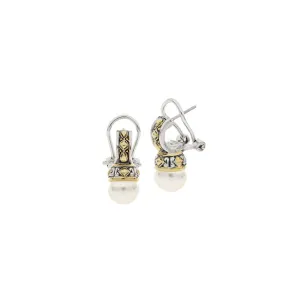 Ocean Images Collection 8mm Omega Clip Earrings