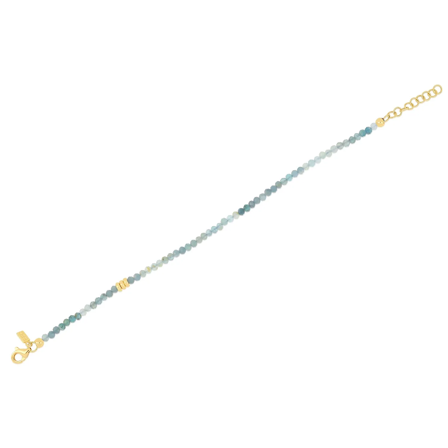 Ombré Tourmaline Birthstone Bead Bracelet