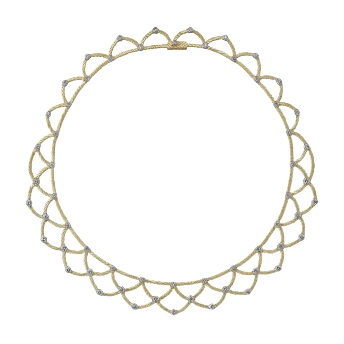 Ondine 18K Yellow & White Gold Diamond Necklace