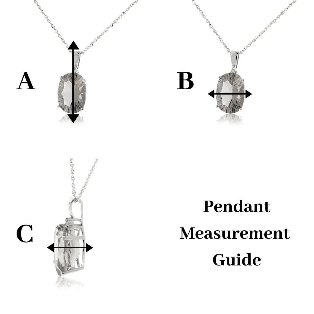 Opal and Diamond Geometric Pendant