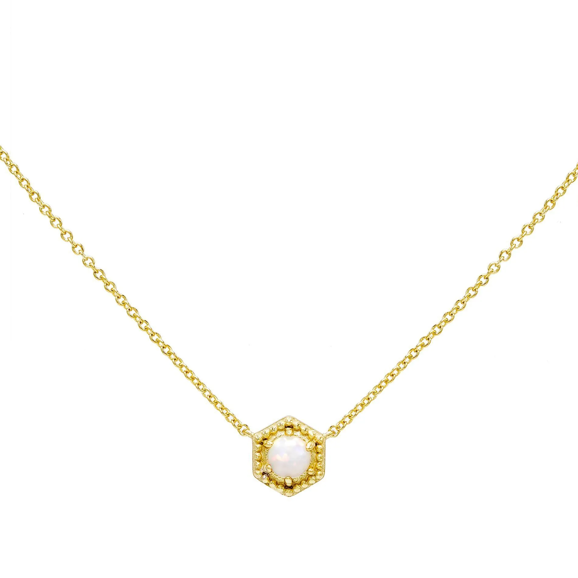 Opal Pendant Necklace