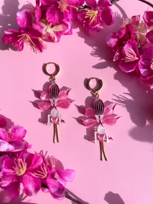 Orchid Mantis Earrings