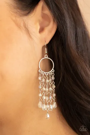 Paparazzi Dazzling Delicious - White Earrings