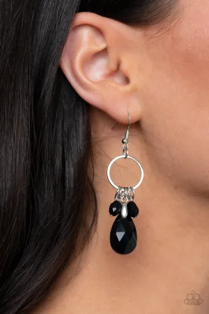 Paparazzi Unapologetic Glow - Black Earrings