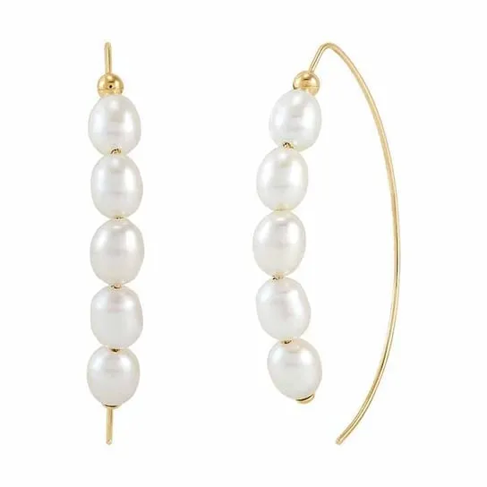 Pearl Arc Earrings