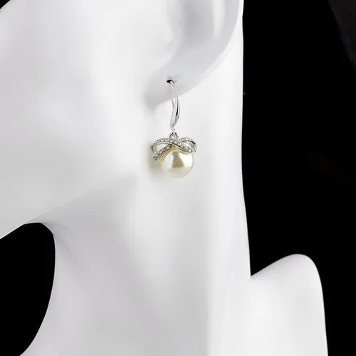 Pearl Drop Gold Plated Earrings