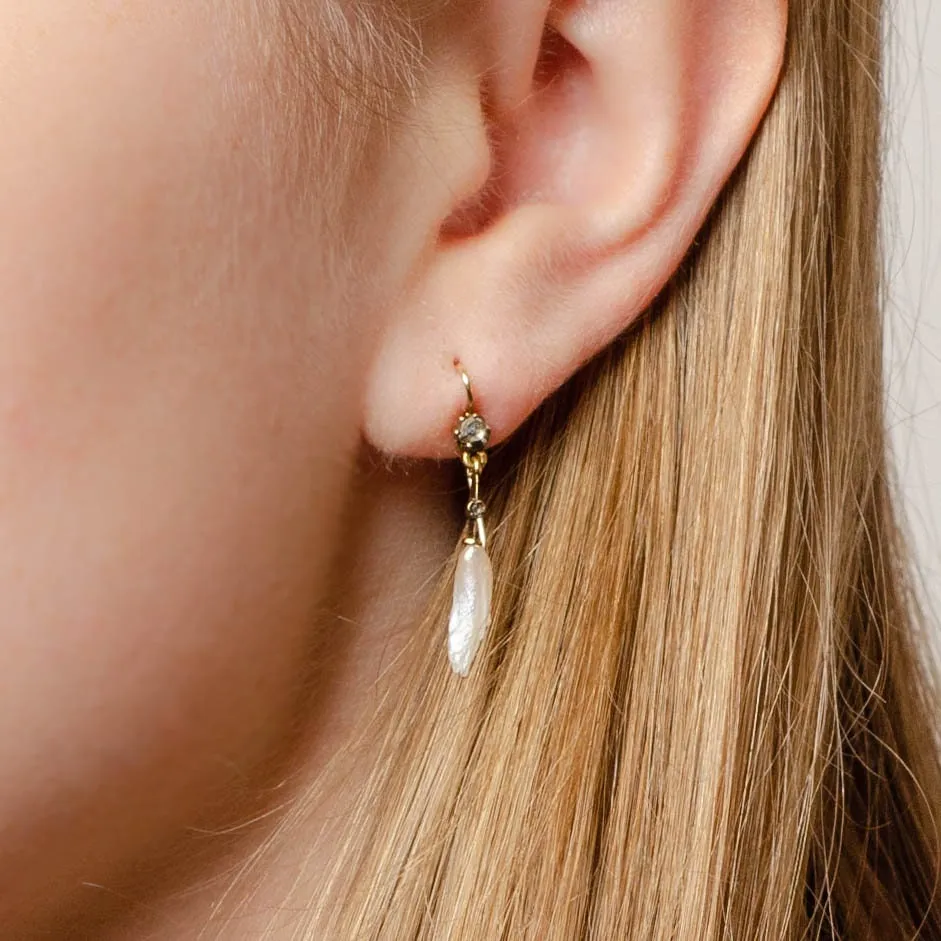 Pearl Earring | Dogtooth Pearl Earrings