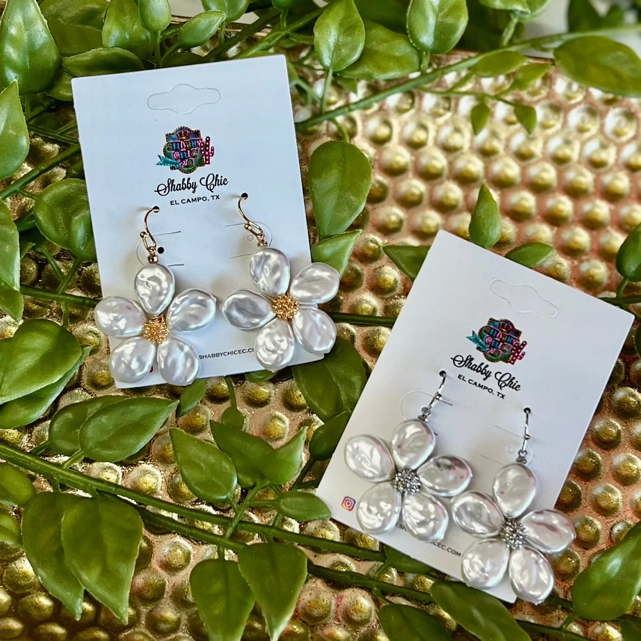 Pearl Flower Earrings