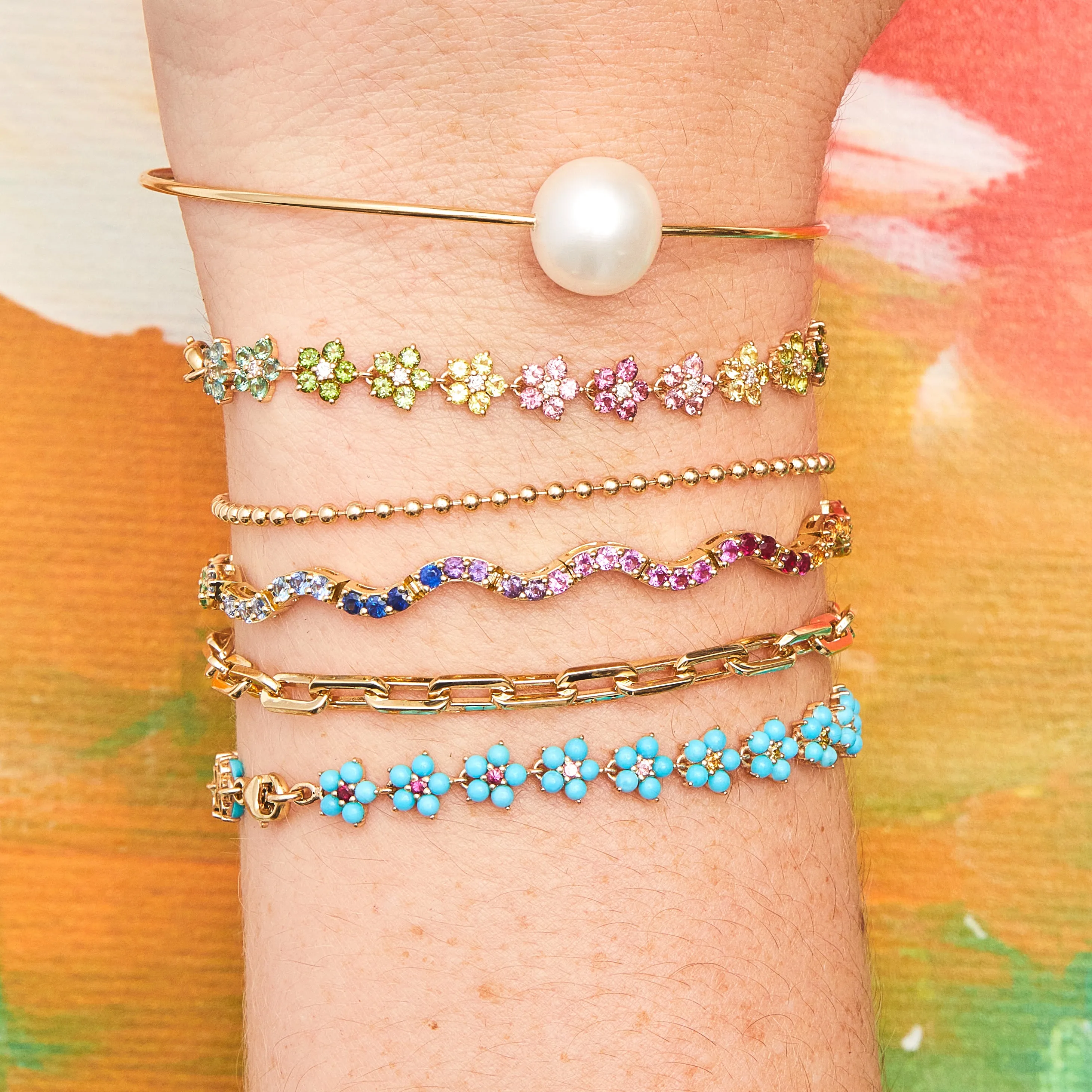 Pearl Orbit Bangle