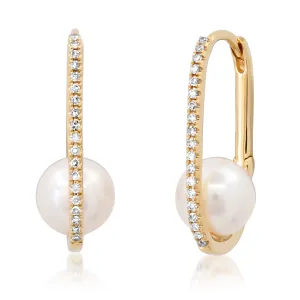 Pearl Oval Hoops