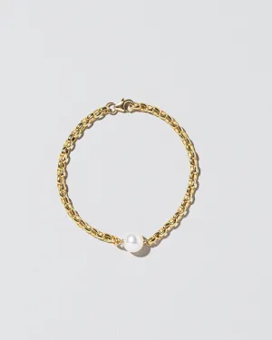 Pearl Station Bracelet Short Loop Chain