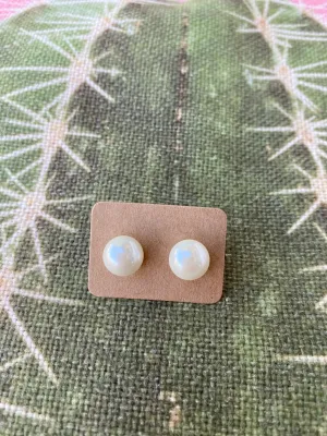 Pearl Stud Earrings
