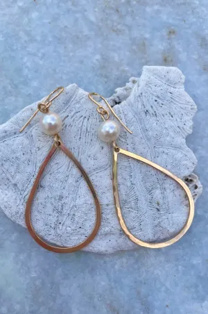 Pearl With Teardrop Earrings
