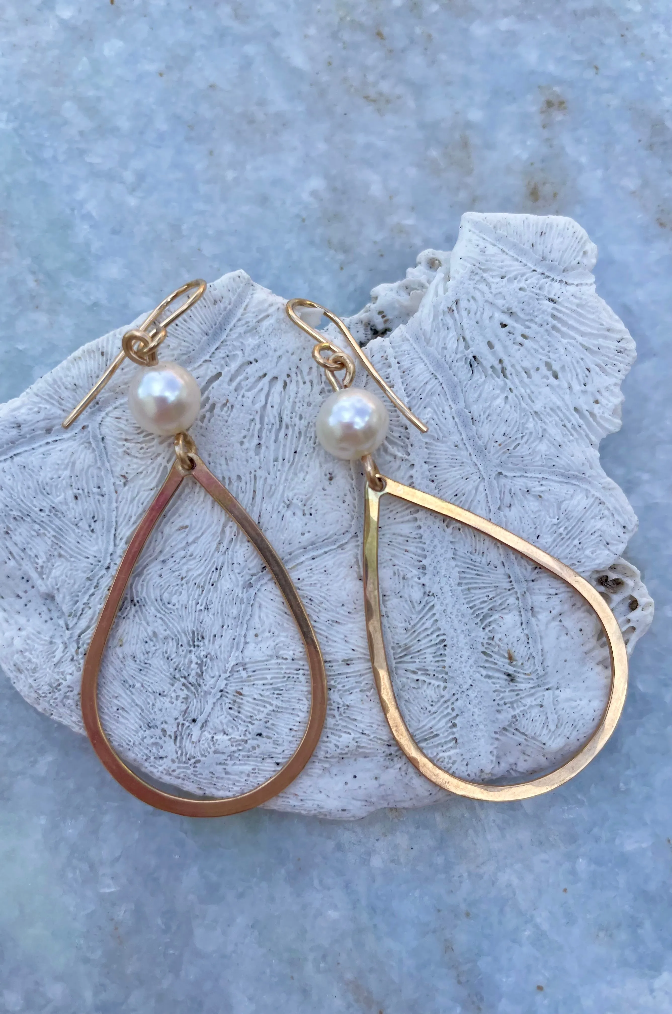 Pearl With Teardrop Earrings