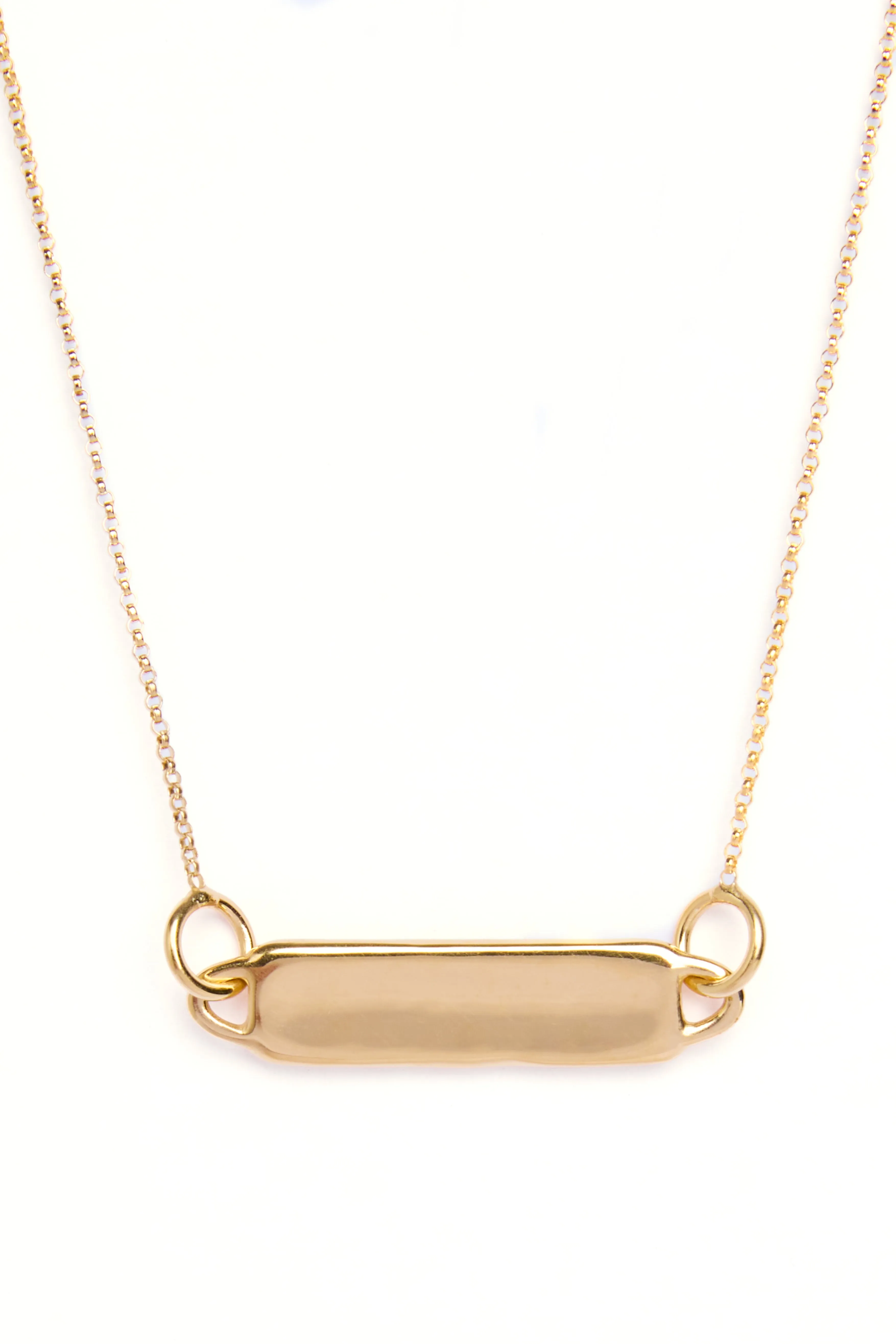 Personalised Organic Bar Necklace