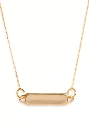 Personalised Organic Bar Necklace