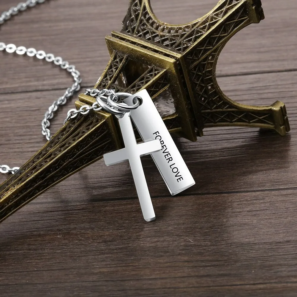Personalized Name Vertical Bar Necklaces