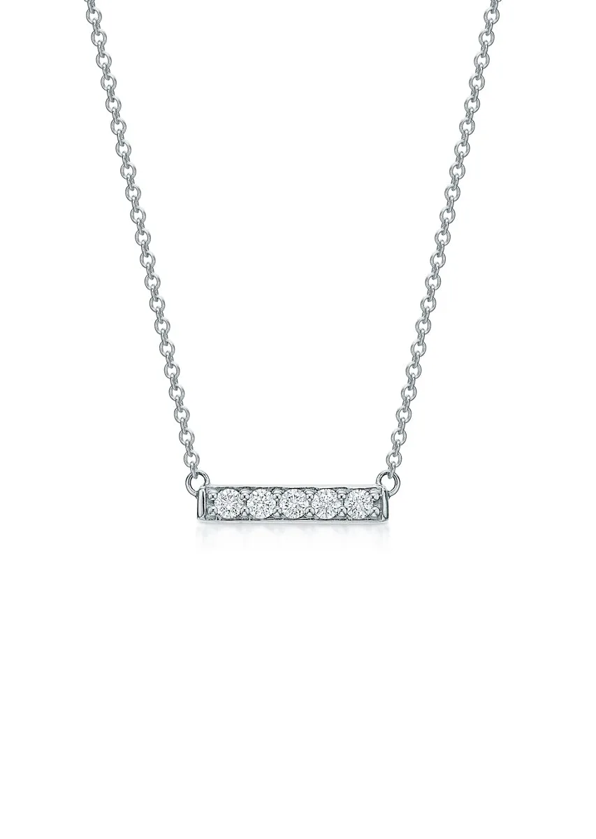 Petite Diamond Bar Pendant