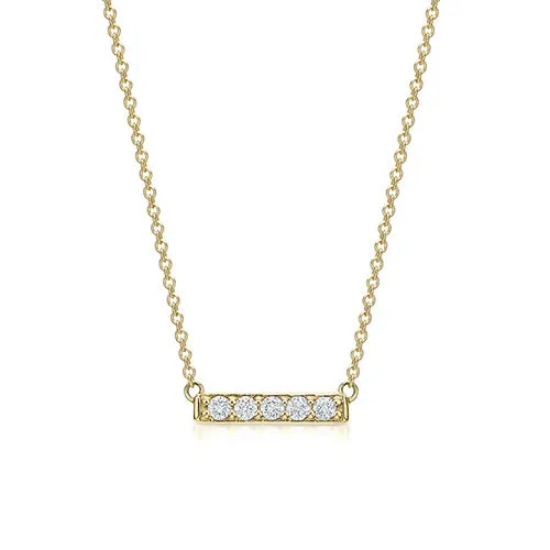 Petite Diamond Bar Pendant