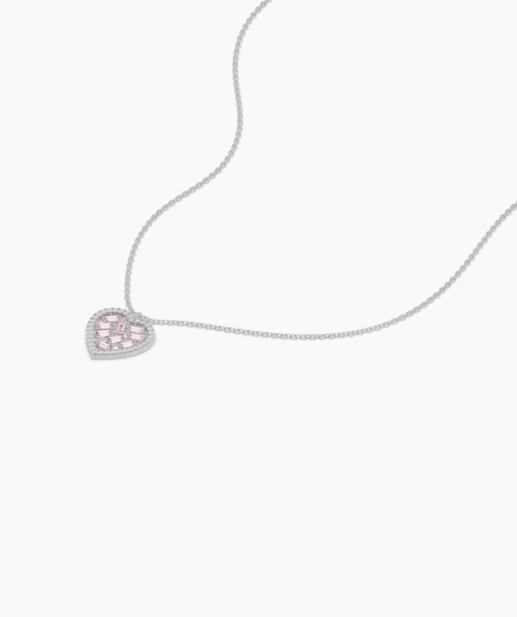Pink Diamond Heart Pendant