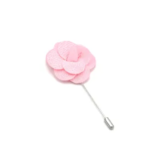 PINK FLORAL LAPEL PIN