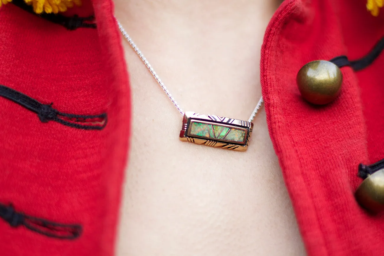 Pinnacle Bar Shadowbox Necklace