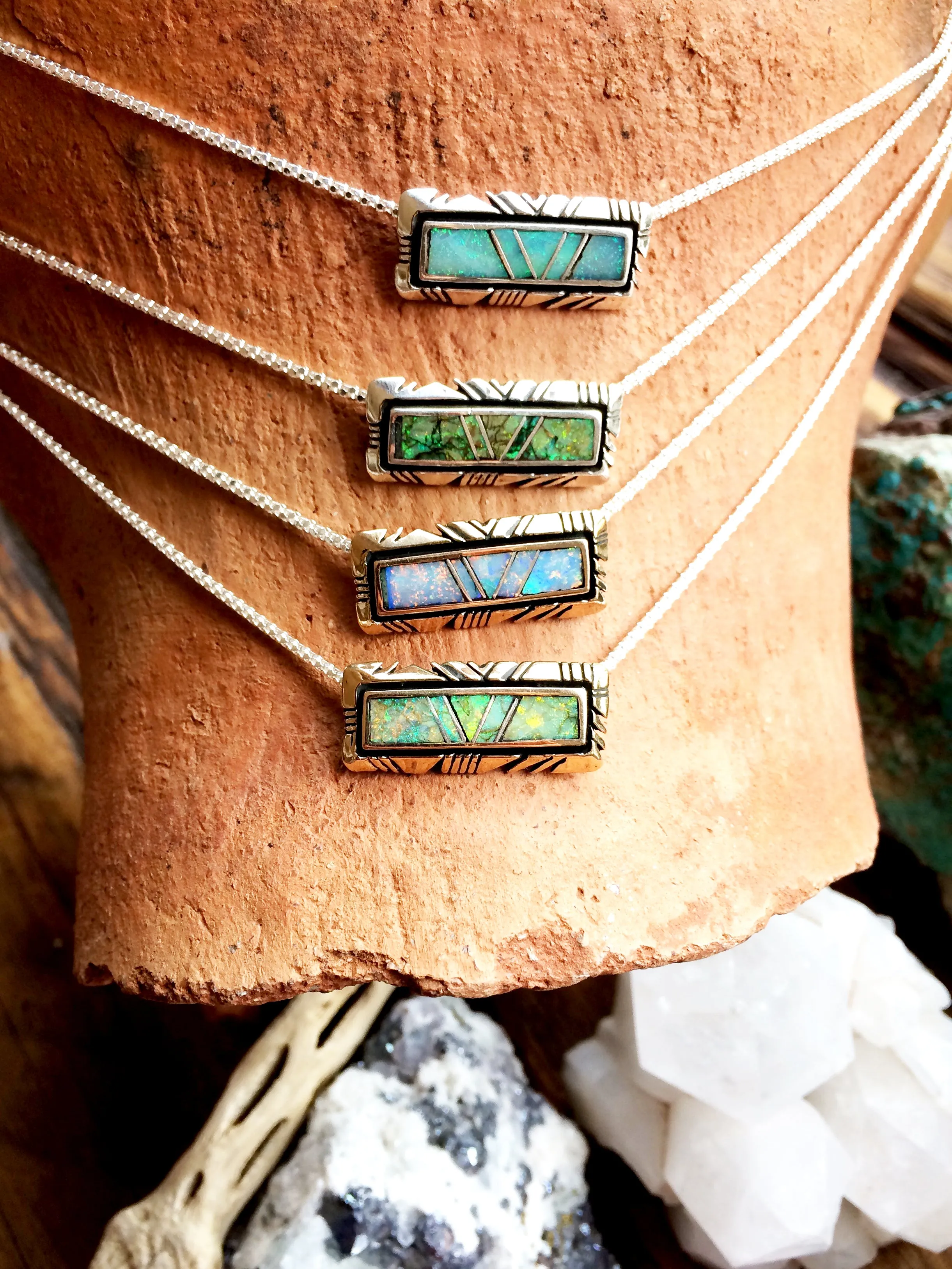 Pinnacle Bar Shadowbox Necklace