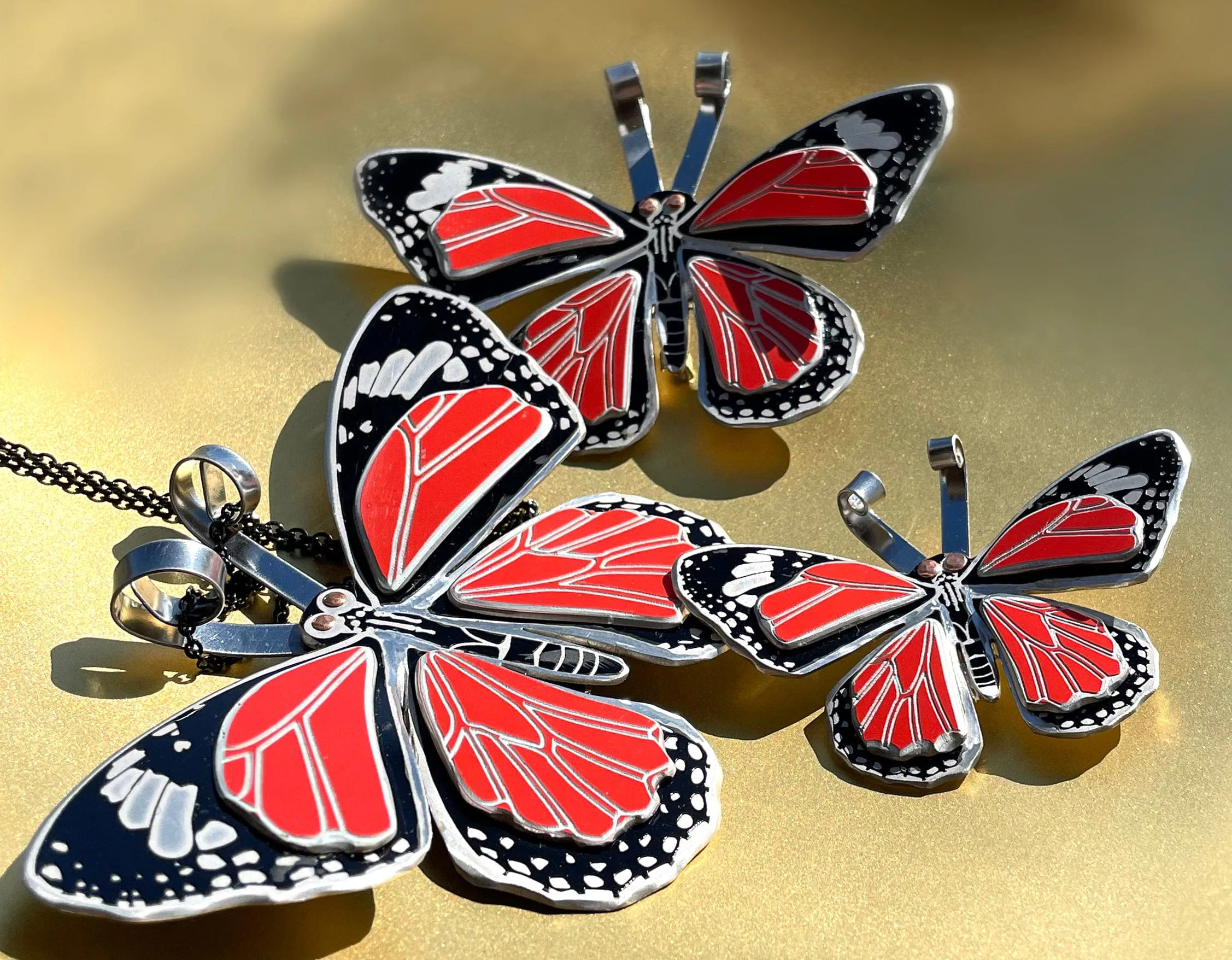 Porsche Butterfly Necklaces