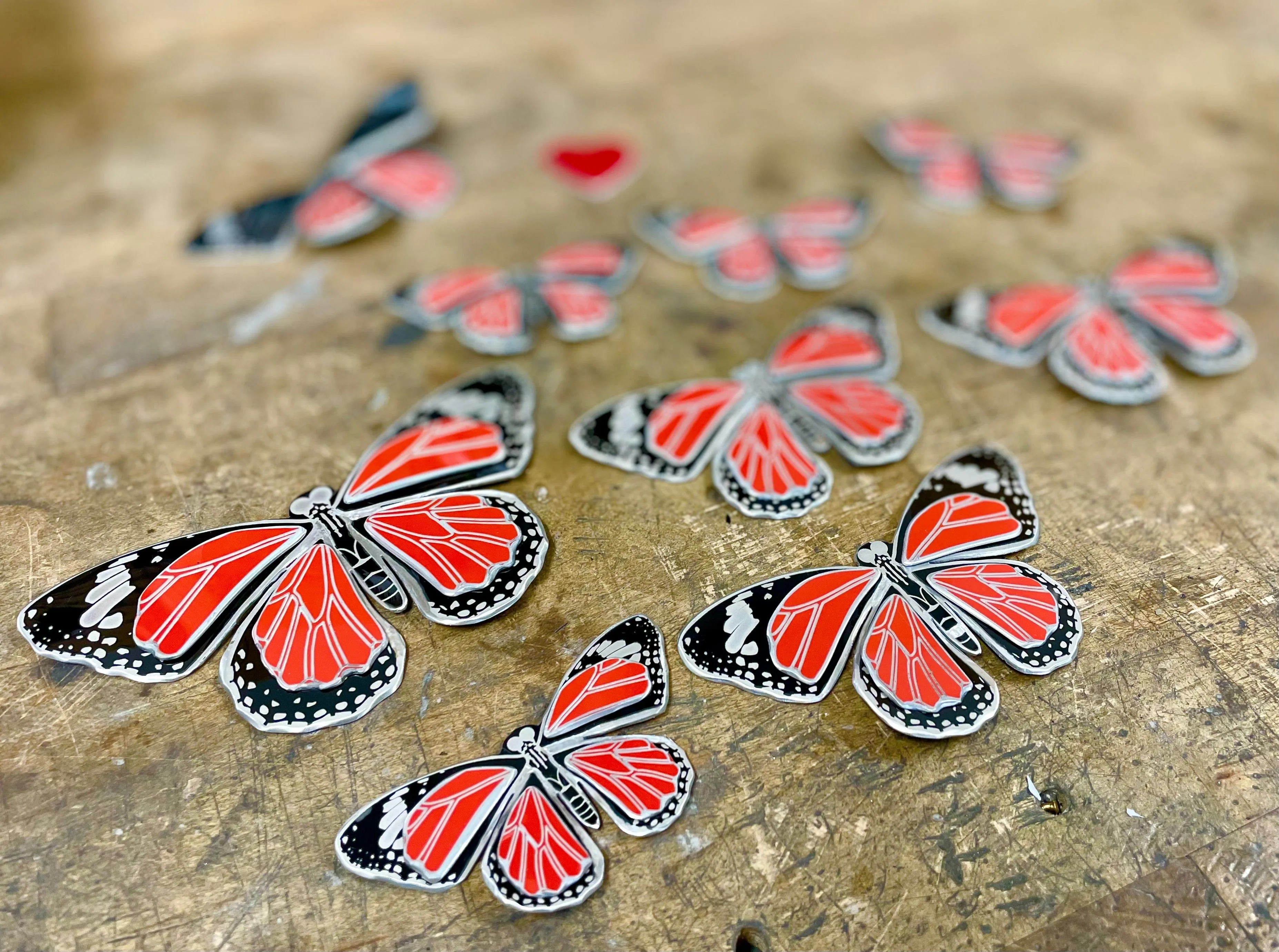 Porsche Butterfly Necklaces