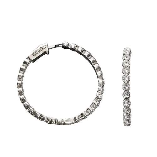 Premium Austrian Crystal Hoop Earrings-E3941