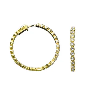 Premium Austrian Crystal Hoop Earrings-E3941