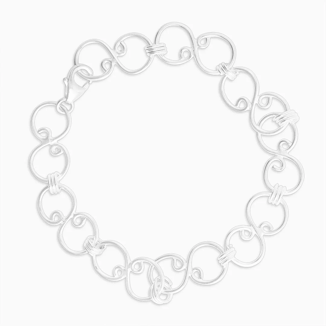 Pure Silver Bracelet - Made With Infinity Lock