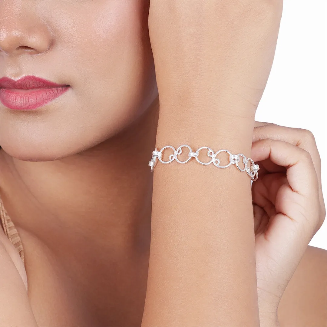Pure Silver Bracelet - Made With Infinity Lock