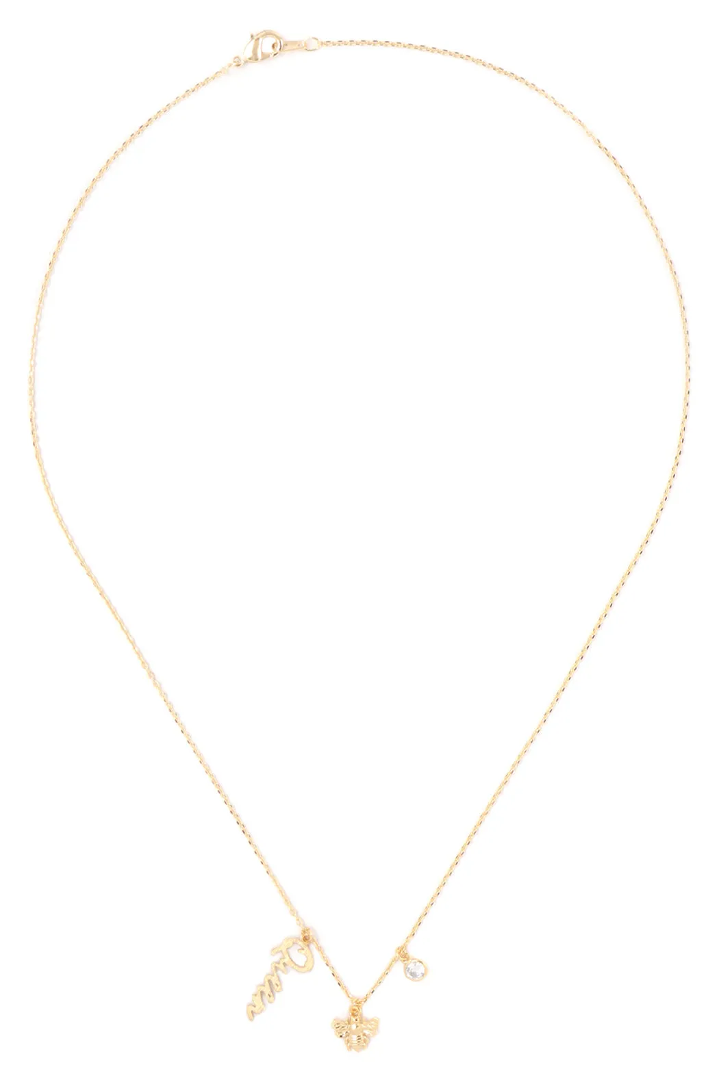 QUEEN BEE CUBIC ZIRCONIA PENDANT NECKLACE