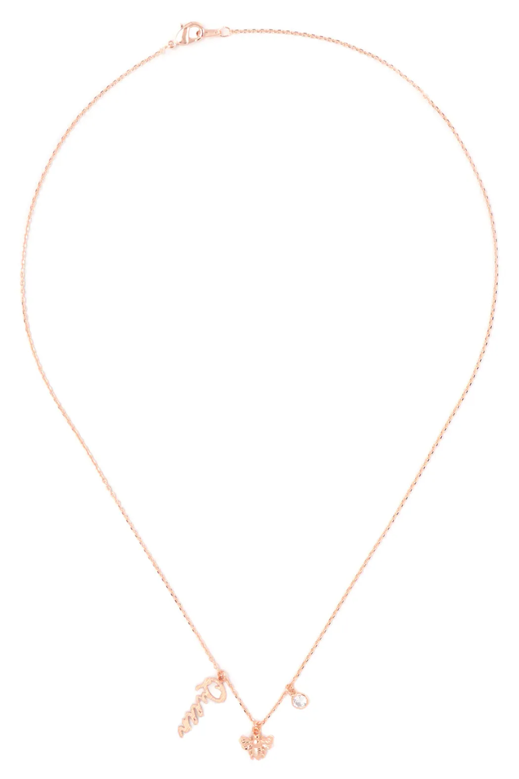 QUEEN BEE CUBIC ZIRCONIA PENDANT NECKLACE