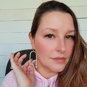 Rainbow and Stone Dangle Earrings - Large or Small - Sterling, Gold or Rose Gold