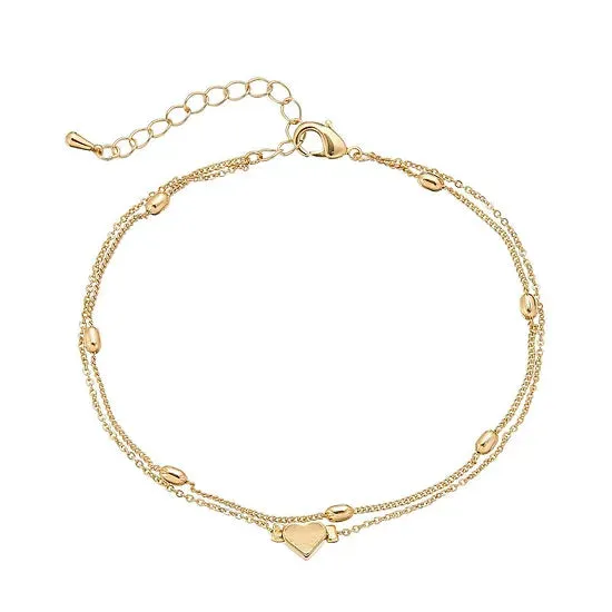 Red by Kiss Jewelry - 14K Gold Plated Anklet