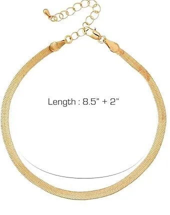Red by Kiss Jewelry - 14K Gold Plated Anklet