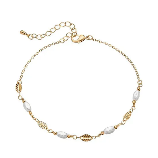 Red by Kiss Jewelry - 14K Gold Plated Anklet