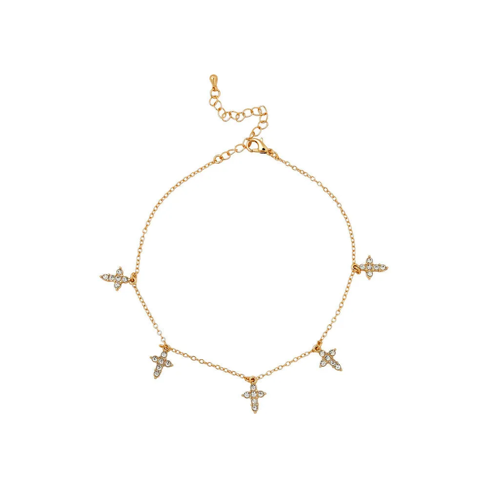 Red by Kiss Jewelry - 14K Gold Plated Anklet