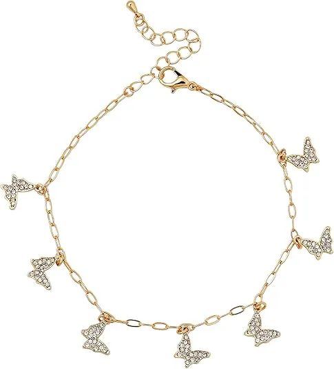 Red by Kiss Jewelry - 14K Gold Plated Anklet