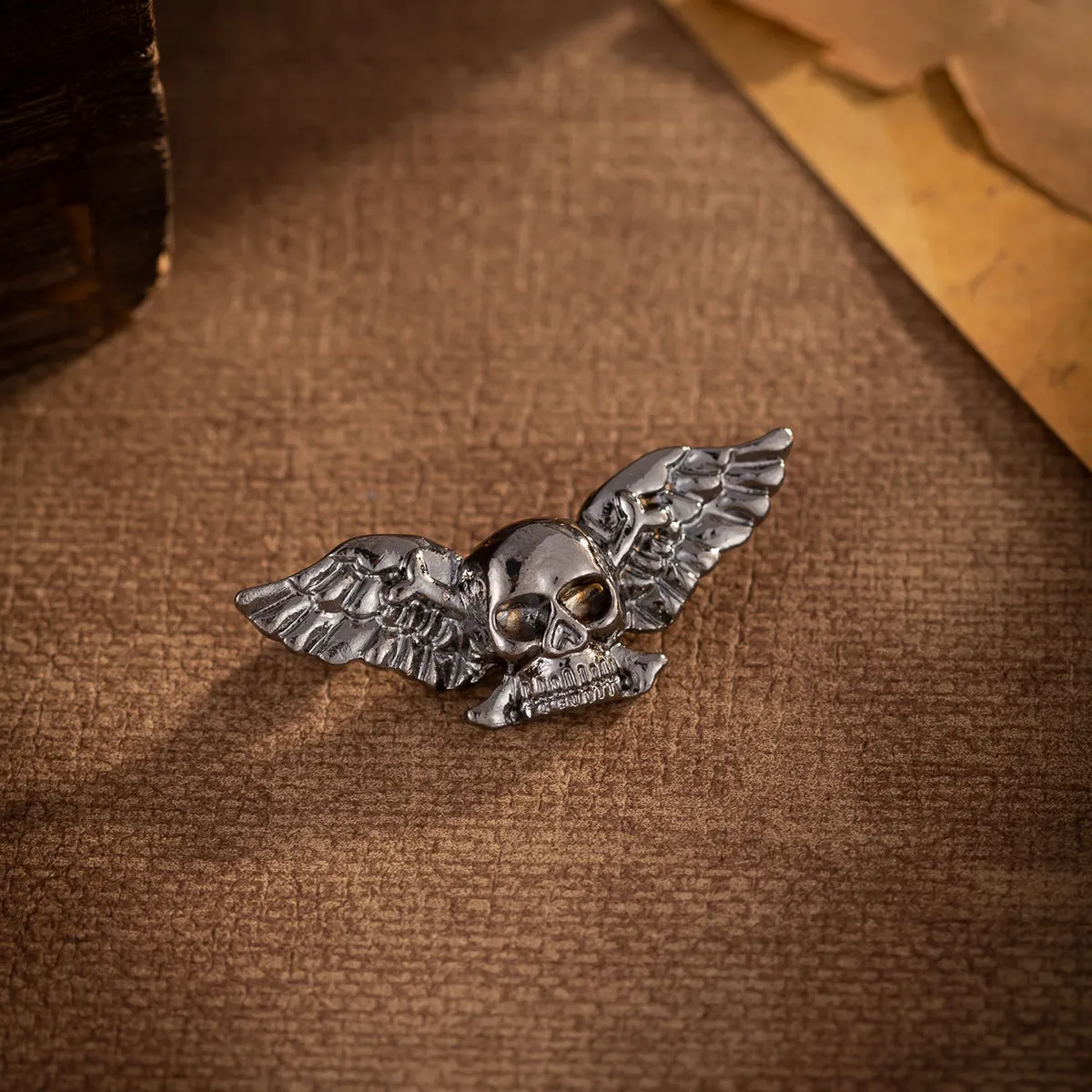Retro Creative Winged Skull Fashion Brooch 3 Pack