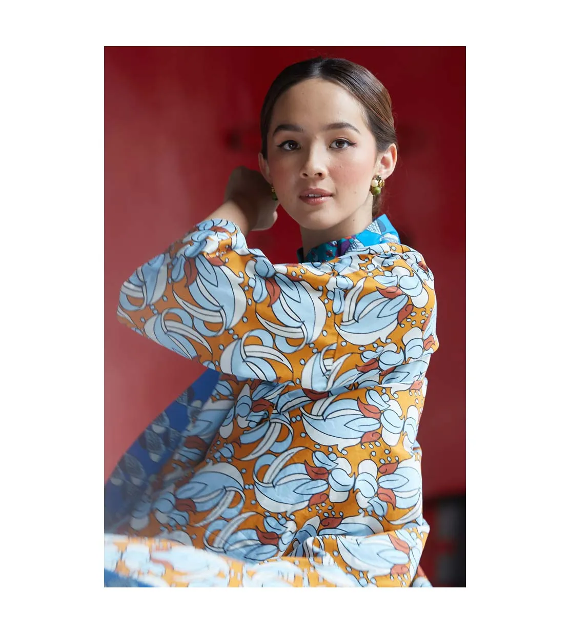 Reversible Ilham Kimono - The Nest Blue