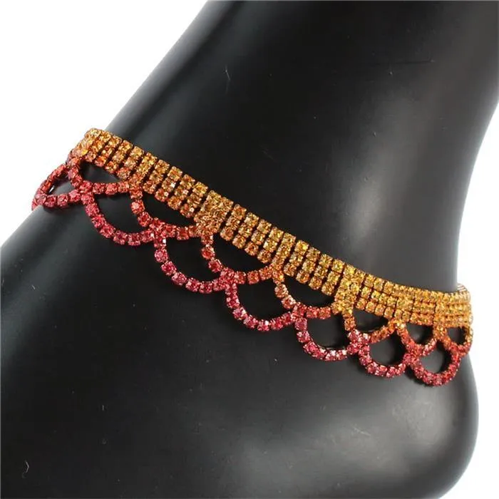 Rhinestone Anklet