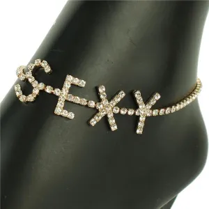 Rhinestones Sexy Anklet